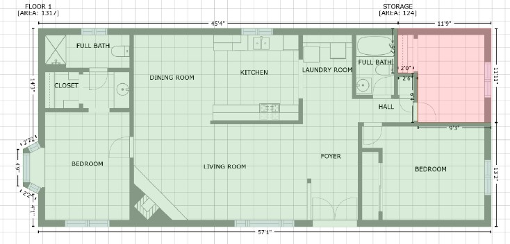 Floor Plan with Gross Living Area